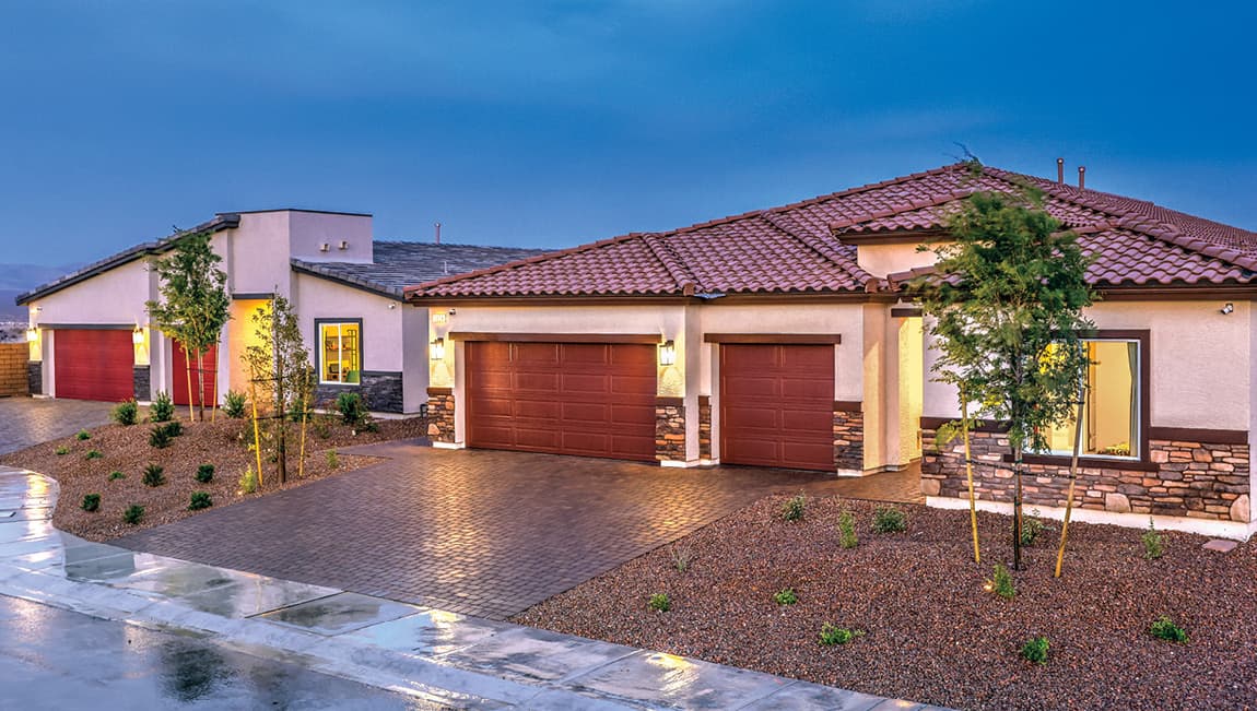 Inspirada luxury home exterior in Henderson NV 89044